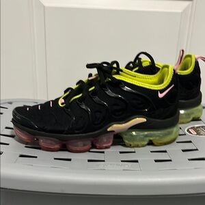 Nike Air VaporMax Plus Black with Neon and Pink Accents